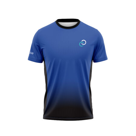 o0ne Round Neck Recycled T-Shirt Blue