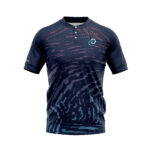 o0ne Henley Recycled T-Shirt Blue